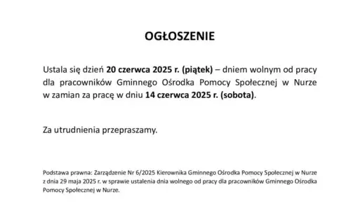 Dzień wolny od pracy