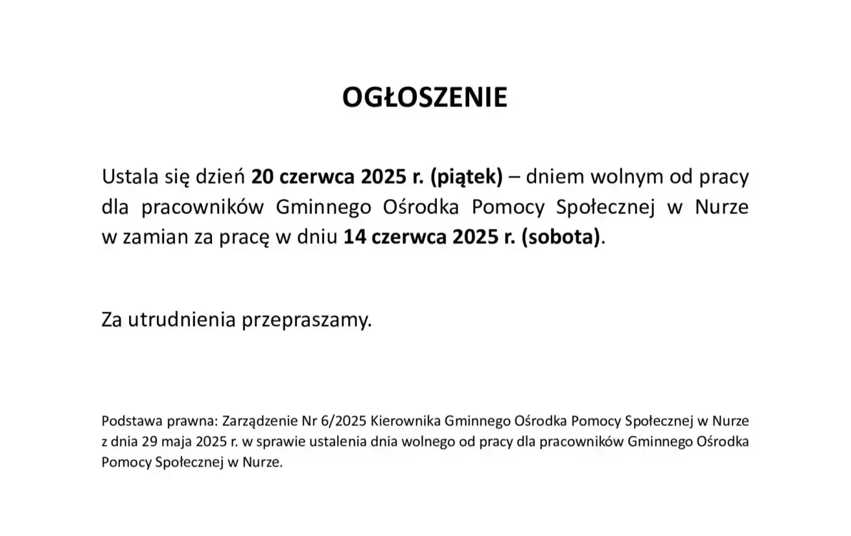 Dzień wolny od pracy